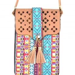 Iris & Rainbow Boutique New Arrivals #759 Aztec Print Cell Phone Holder