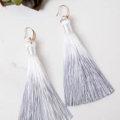 Iris & Rainbow Boutique New Arrivals #E14 Light Up For Life Tassel Earrings