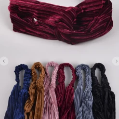 Iris & Rainbow Boutique #H02 Ribbed Velvet Headbands New Arrivals