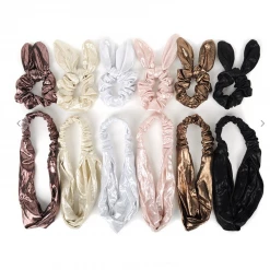 Iris & Rainbow Boutique New Arrivals #H55 Shimmer Headband And Scrunchie Set