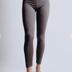 Iris & Rainbow Boutique #H87 Charcoal Soft Leggings New Arrivals