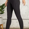 Iris & Rainbow Boutique #H211 Workout Side Pocket Leggings (Black)- 6141