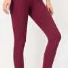 Iris & Rainbow Boutique New Arrivals #H216 Burgundy Buttery Soft Full Length Leggings - 6025