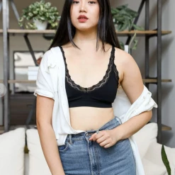 Iris & Rainbow Boutique #H293 Lets Get Lacey Bralette (Black) New Arrivals