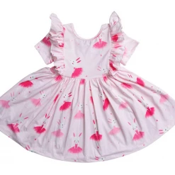 Iris & Rainbow Boutique #H757 Ballet Bunny Ruffle Twirl Dress New Arrivals