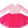Iris & Rainbow Boutique #H767 Rainbow Star Unicorn Tutu Dress New Arrivals