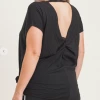 Iris & Rainbow Boutique #J313 The Butterfly Effect Top (Black)