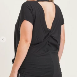 Iris & Rainbow Boutique #J313 The Butterfly Effect Top (Black)