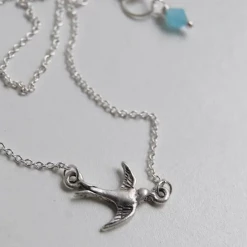 Iris & Rainbow Boutique New Arrivals #J965 Little Swallow Bird Necklace