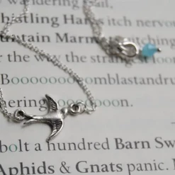 Iris & Rainbow Boutique New Arrivals #J965 Little Swallow Bird Necklace