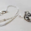Iris & Rainbow Boutique #J967 Silver Squirrel Necklace New Arrivals