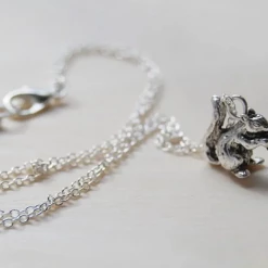 Iris & Rainbow Boutique #J967 Silver Squirrel Necklace New Arrivals