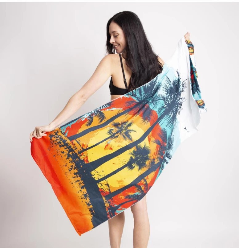 Iris & Rainbow Boutique #K80 Coastal Sunset Beach Towel 3 Iris & Rainbow Boutique #K80 Coastal Sunset Beach Towel