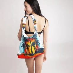 Iris & Rainbow Boutique #K80 Coastal Sunset Beach Towel