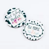 Iris & Rainbow Boutique #K88 Ew People Car Coasters