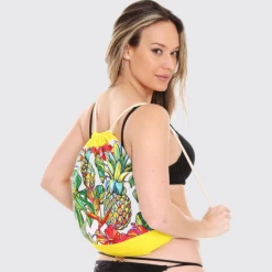 Iris & Rainbow Boutique New Arrivals #K92 Tropic Pineapple Convertible Beach Towel