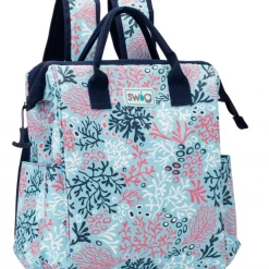 Iris & Rainbow Boutique #K133 Coral Me Crazy Packi Backpack Cooler
