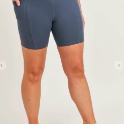 Iris & Rainbow Boutique #K205 Bring It Back Biker Shorts (BLUE) New Arrivals