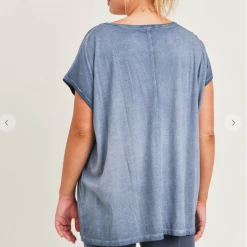 Iris & Rainbow Boutique New Arrivals #K207 Laguna Beach Waves Top (BLUE)