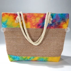 Iris & Rainbow Boutique New Arrivals #K228 Woven In Vivid Colors Tote Bag