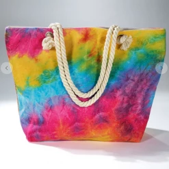 Iris & Rainbow Boutique New Arrivals #K228 Woven In Vivid Colors Tote Bag