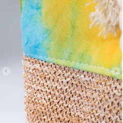 Iris & Rainbow Boutique New Arrivals #K228 Woven In Vivid Colors Tote Bag