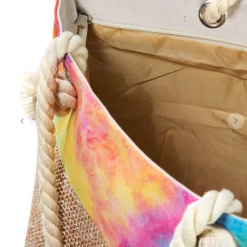 Iris & Rainbow Boutique New Arrivals #K228 Woven In Vivid Colors Tote Bag