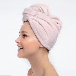 Iris & Rainbow Boutique #K403 Darling Kitsch Microfiber Hair Towel (BLUSH) New Arrivals