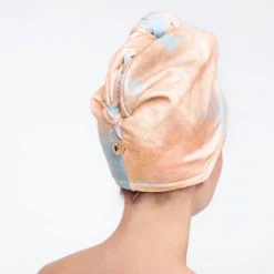 Iris & Rainbow Boutique #K406 Darling Kitsch Microfiber Hair Towel (TIE DYE)