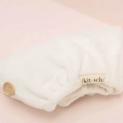 Iris & Rainbow Boutique #K429 Darling Kitsch Microfiber Hair Towel (IVORY)