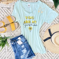 Iris & Rainbow Boutique #K502 You Are My Sunshine - Graphic Tee