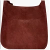 Iris & Rainbow Boutique New Arrivals K534 Vegan Leather Classic Messenger Bag BURGUNDY - No Strap