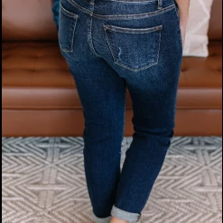 Iris & Rainbow Boutique New Arrivals #H694 A Little Shady Slim Fit Judy Blue Girlfriend Jeans