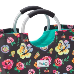Iris & Rainbow Boutique #K659 Fleur Noir Loopi Tote