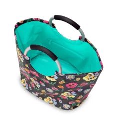 Iris & Rainbow Boutique #K659 Fleur Noir Loopi Tote