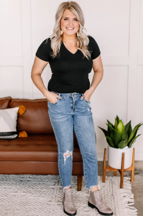 Iris & Rainbow Boutique New Arrivals #K770 Take A Knee Judy Blue Girlfriend Jeans 17 Iris & Rainbow Boutique New Arrivals #K770 Take A Knee Judy Blue Girlfriend Jeans