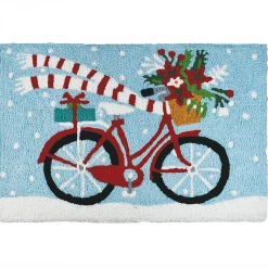 Iris & Rainbow Boutique #K848 Holiday Biking Accent Rug New Arrivals