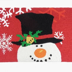 Iris & Rainbow Boutique #K853 The Snowman & The Magical Hat Accent Rug
