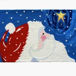 Iris & Rainbow Boutique New Arrivals #K854 Star Gazing Santa Accent Rug
