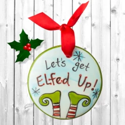 Iris & Rainbow Boutique #L5 Elfed Up Ornament New Arrivals