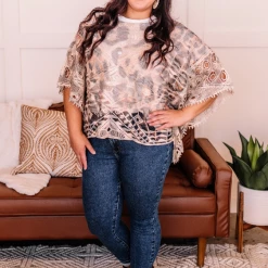 Iris & Rainbow Boutique New Arrivals #L7 Spot The Poncho