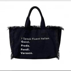 Iris & Rainbow Boutique X100 I Speak Fluent Italian Handbag New Arrivals