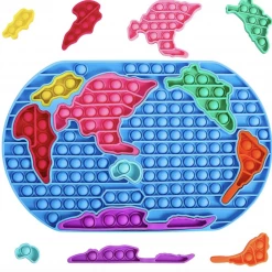 Iris & Rainbow Boutique New Arrivals #L232 Pop It Map Of The World