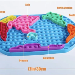 Iris & Rainbow Boutique New Arrivals #L232 Pop It Map Of The World