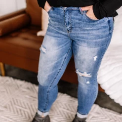 Iris & Rainbow Boutique New Arrivals #L263 Light Up The Night Judy Blue Skinny Jeans