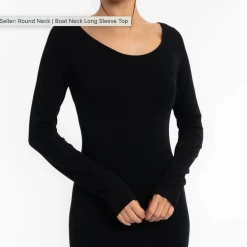 Iris & Rainbow Boutique #L813 Stopping Time Long Sleeve Reversible Top (Black)