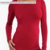Iris & Rainbow Boutique #L847 Stopping Time Long Sleeve Reversible Top (Red) New Arrivals