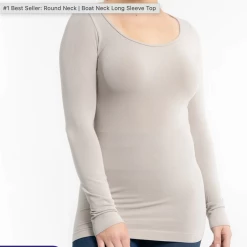 Iris & Rainbow Boutique #L459 Stopping Time Long Sleeve Reversible Top (Sand) New Arrivals