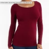 Iris & Rainbow Boutique New Arrivals #L460 Stopping Time Long Sleeve Reversible Top (Burgundy)