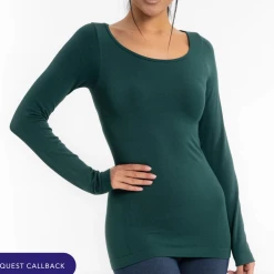 Iris & Rainbow Boutique #L462 Stopping Time Long Sleeve Reversible Top (Evergreen) New Arrivals